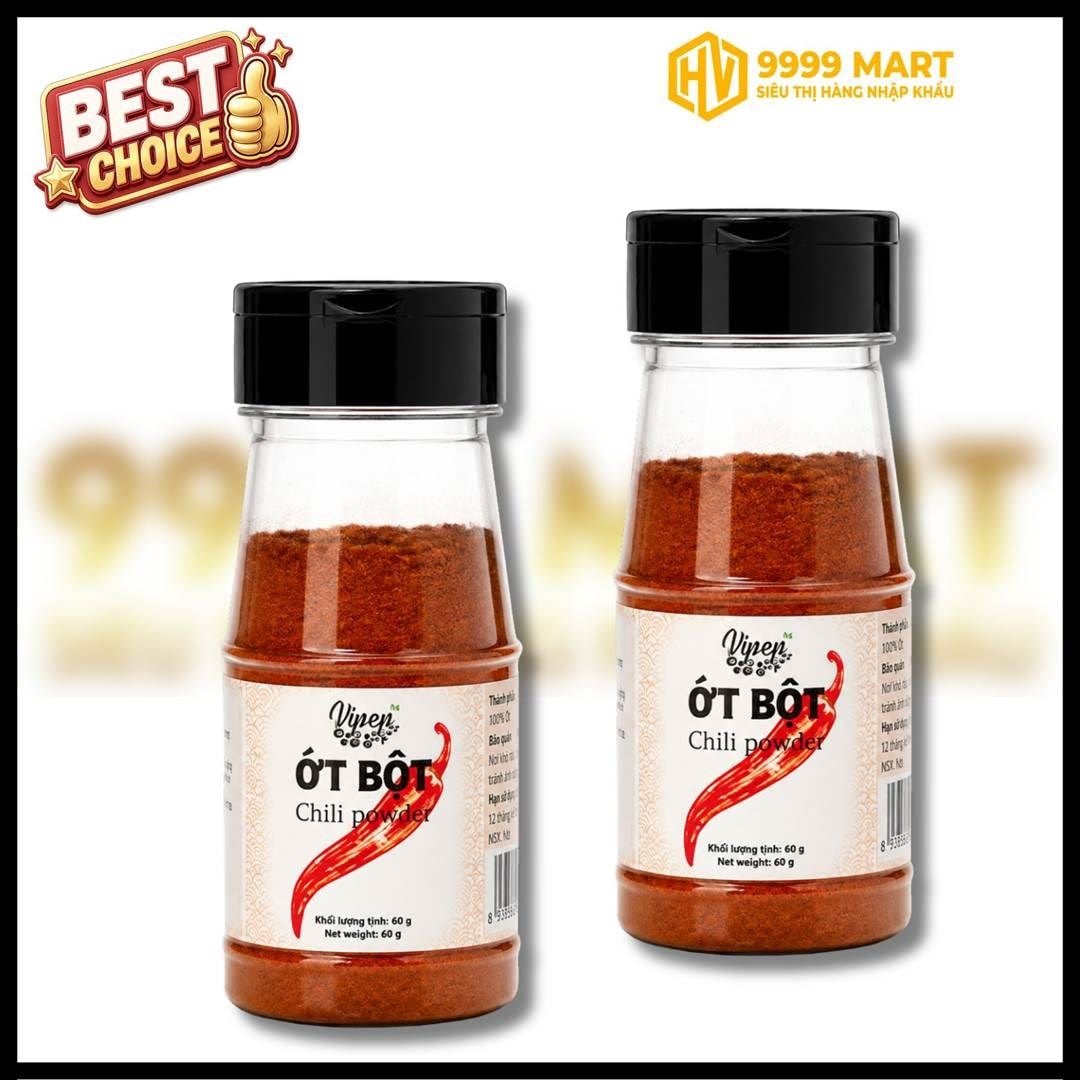  Ớt Bột Chỉ Thiên Hũ Pet 45g Vipep 