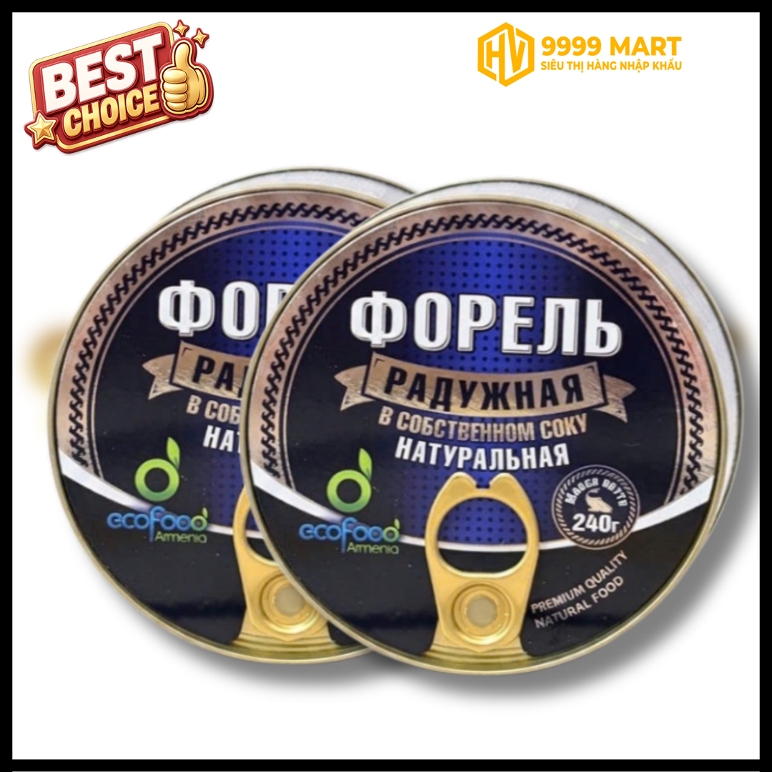  Cá Hồi Vân Đóng Hộp Eco Food 240g 