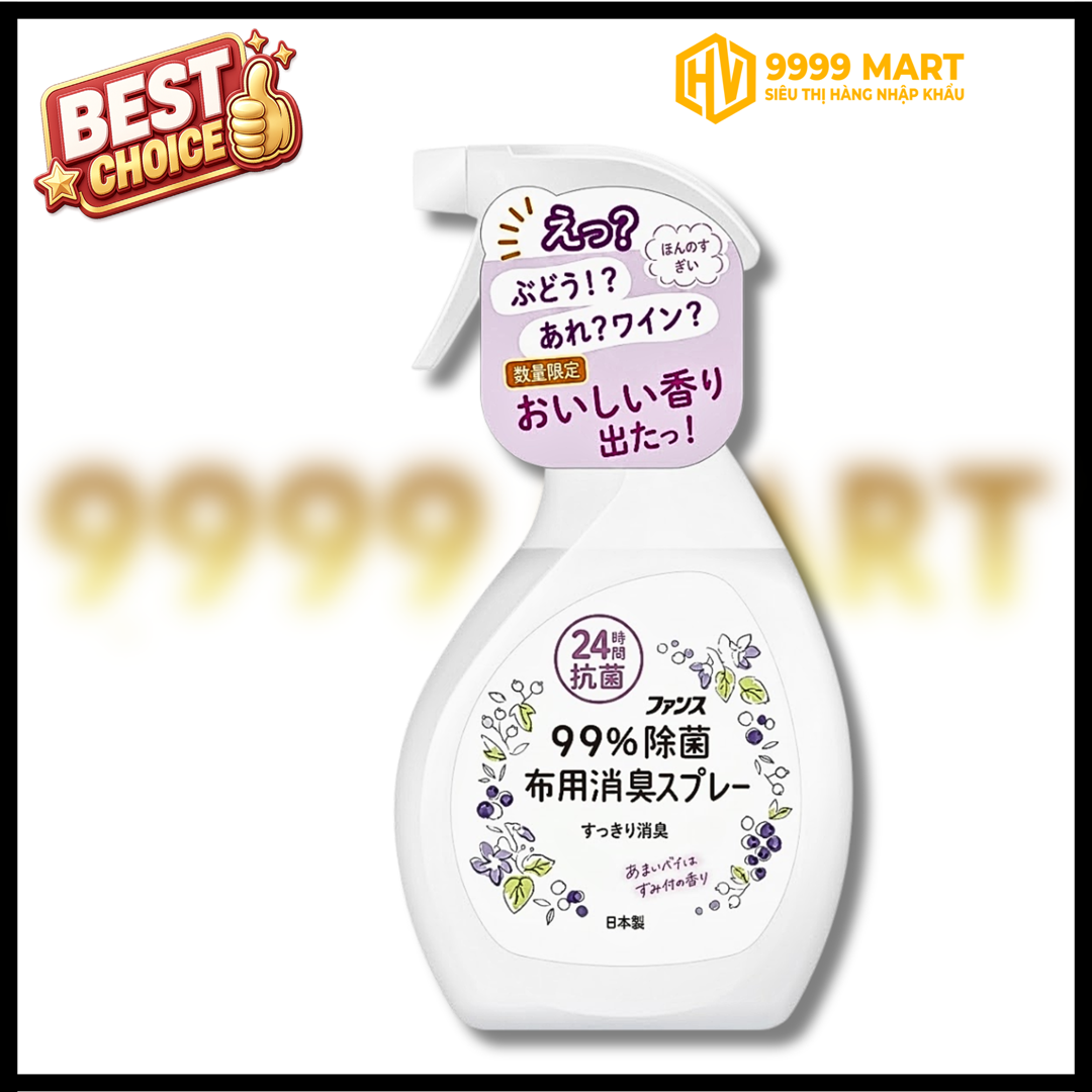  Xịt Thơm Và Kháng Khuẩn Quần Áo Hương Hoa 380ml 