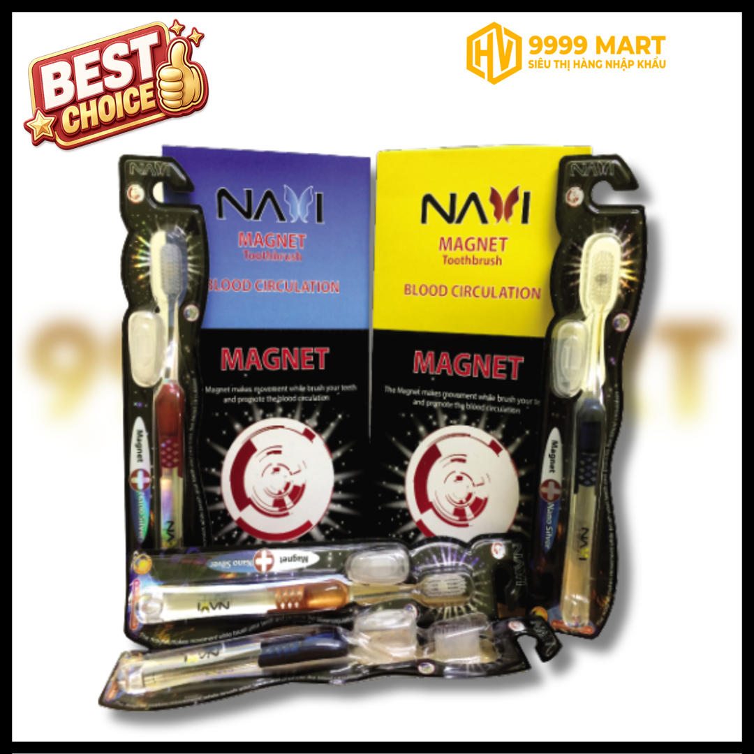  Bàn Chải Đánh Răng Navi Magnet Silver - Hàn Quốc 