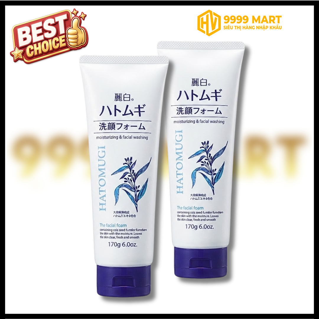  Sữa Rửa Mặt Sáng Da Hatomugi 170g - Nhật 