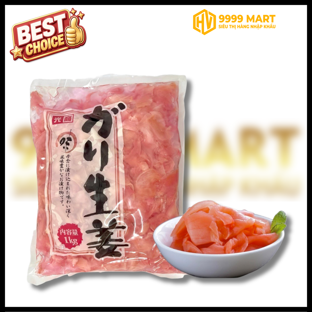  Gừng Hồng Ngâm Rohi (Muối Và Acetic) 1.5kg/Gói 