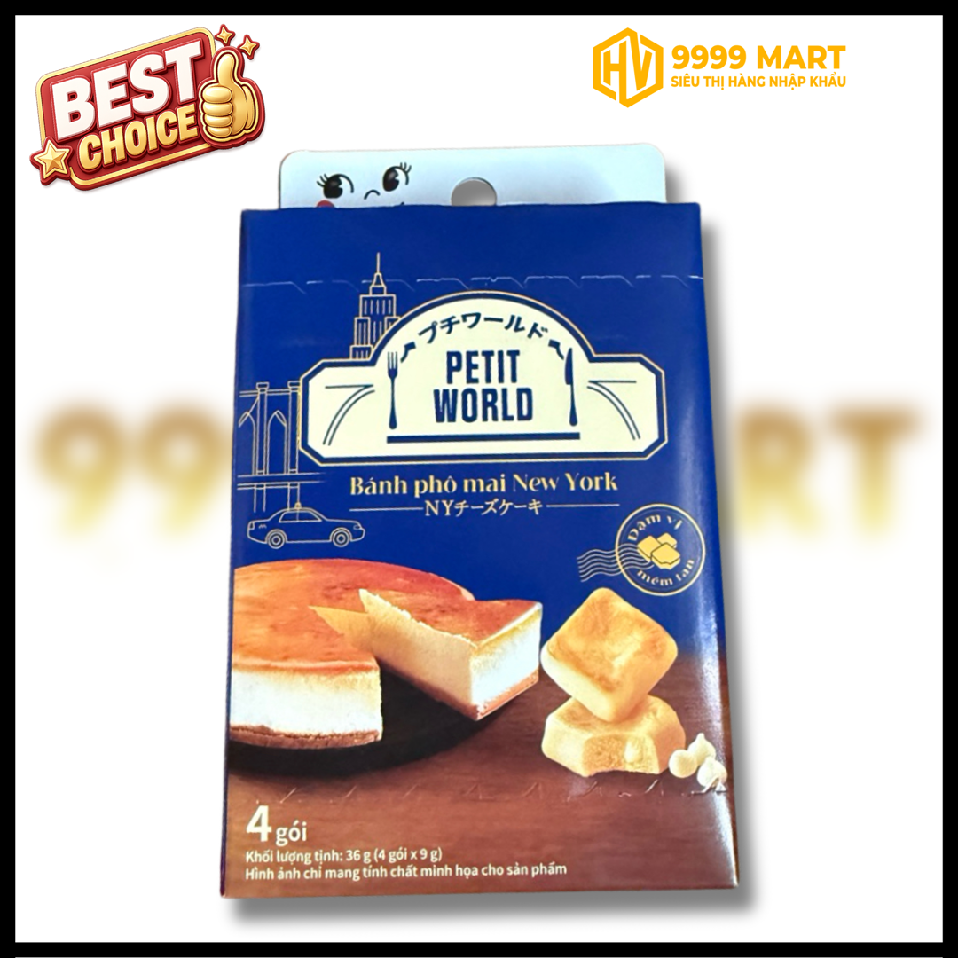  Bánh Phô Mai New York Petit World Hộp 36g 
