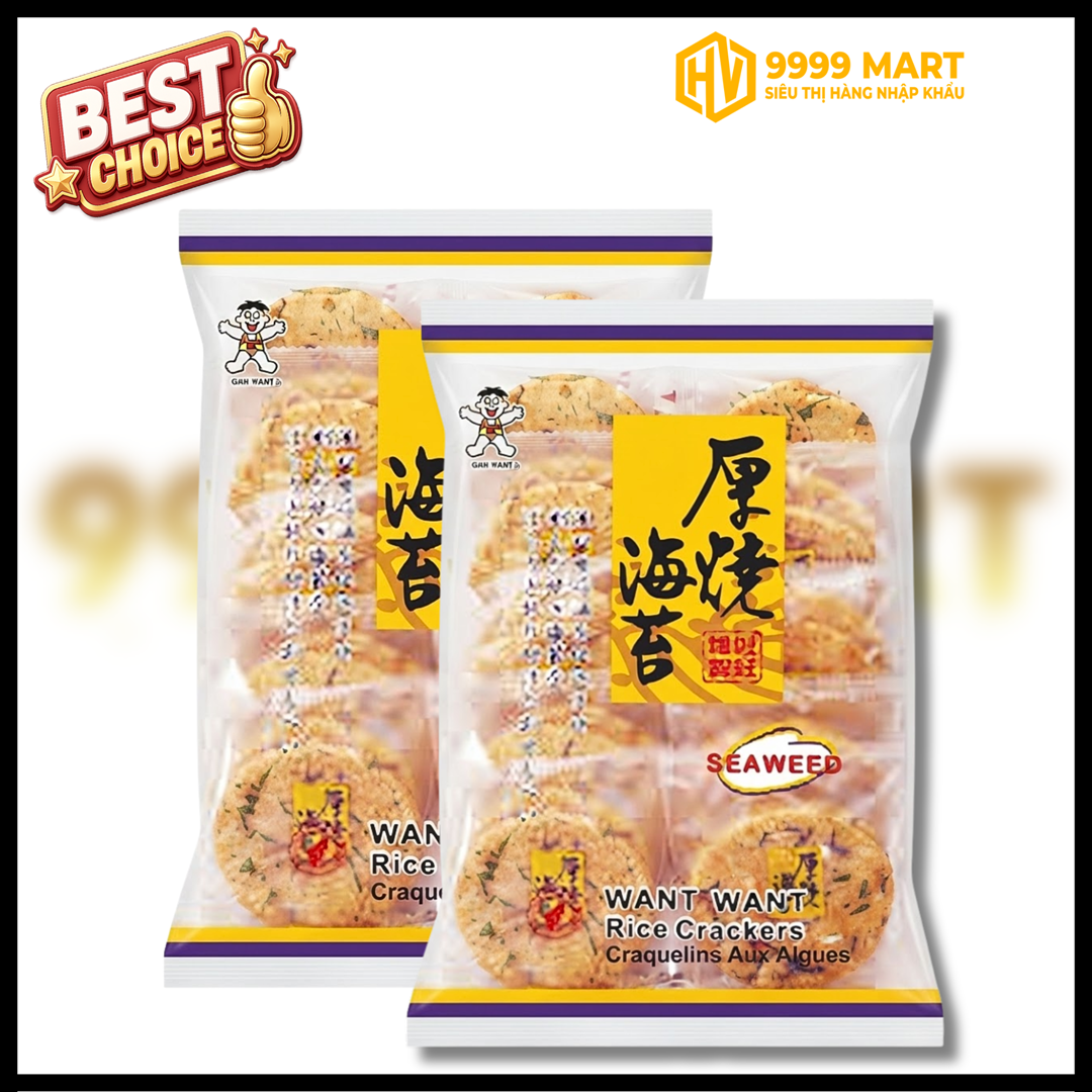  Bánh Gạo Rong Biển Want Want 160g - Đài Loan 