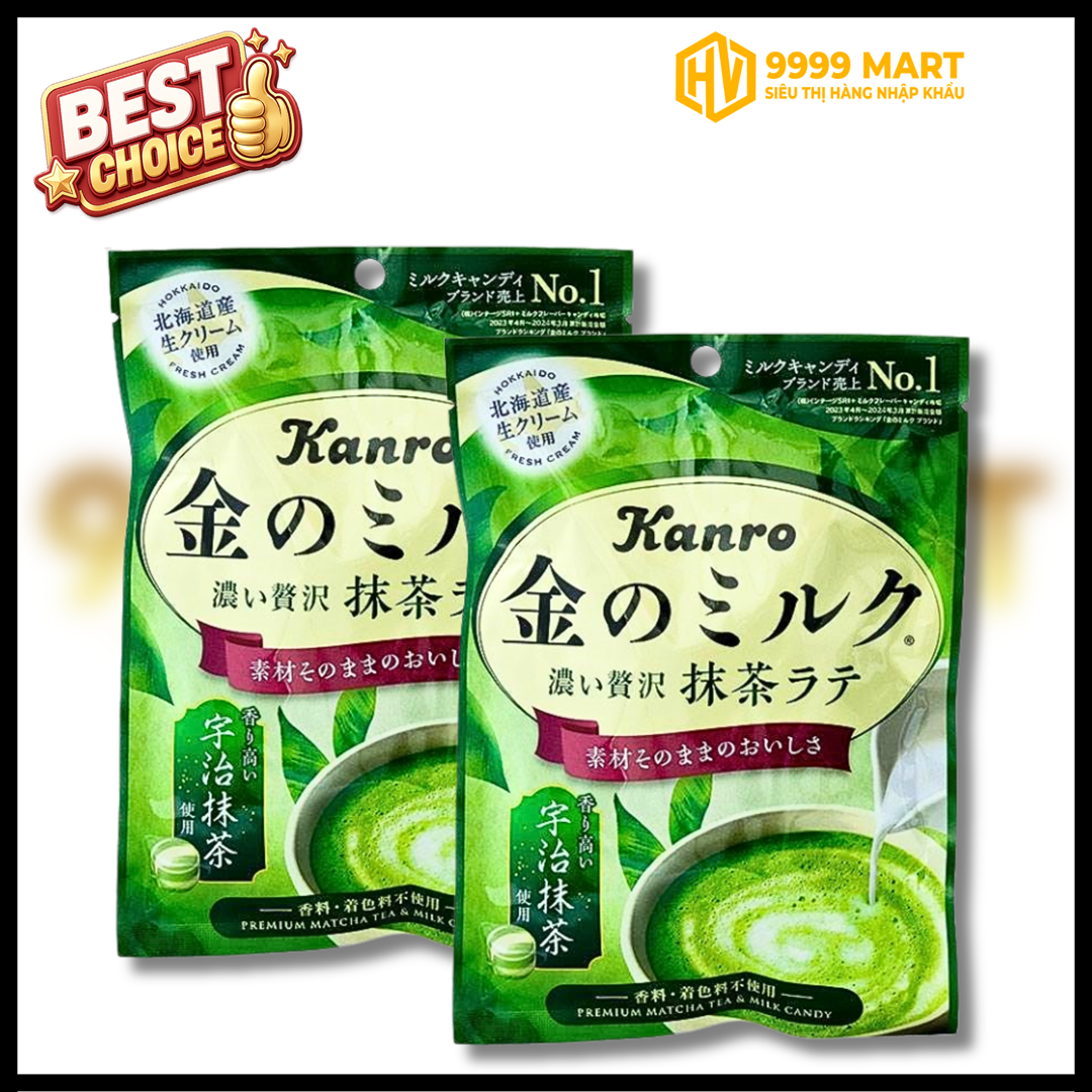  Kẹo Sữa Kanro Vị Matcha Latte 61g 