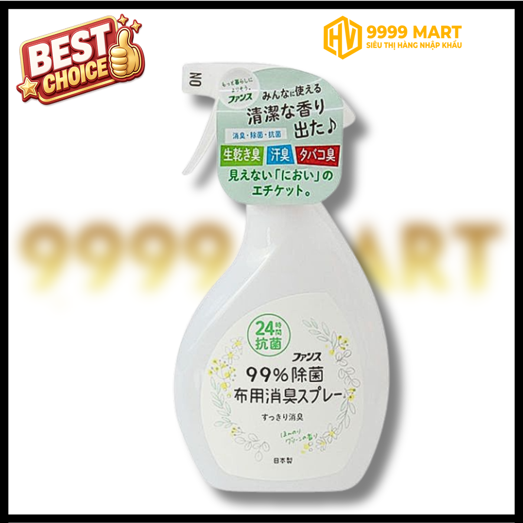  Xịt Thơm Và Kháng Khuẩn Quần Áo Hương Hoa Cỏ 380ml 