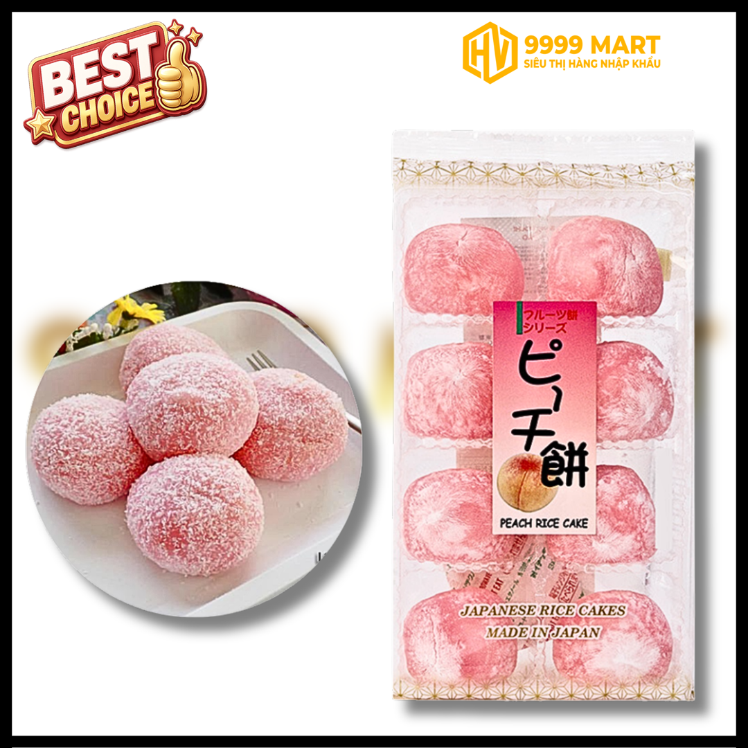  Bánh Mochi Vị Đào 200g - Nhật Bản 