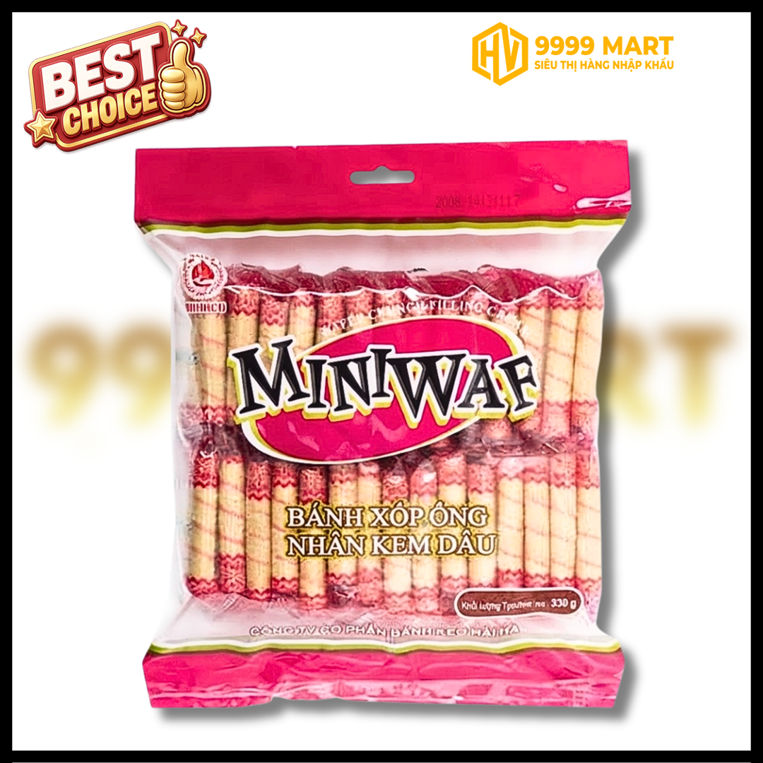  Bánh Mini Waf Vị Dâu 300g 