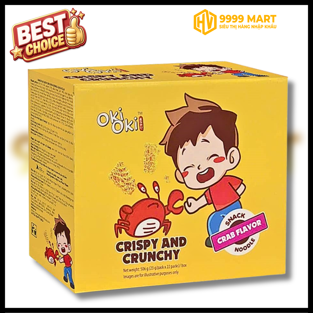  Snack Mì Oki Oki Hương Gạch Cua 23gr 