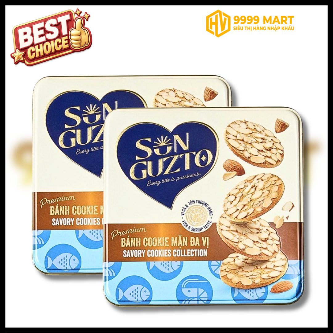  Bánh Cookie Mặn Đủ Vị 180g 