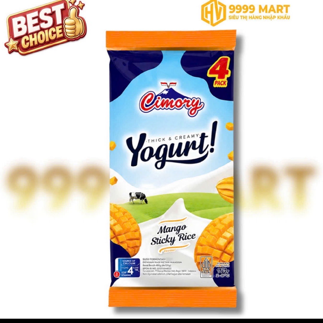  Sữa Chua Cimory Túi Thạch Dừa Vị Xoài 40g 
