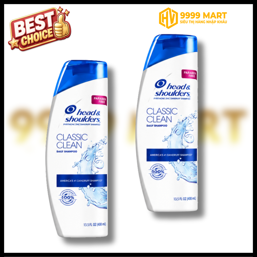  Dầu Gội Xả Head & Shoulders 2 In 1 Classic Lean 370ml Mỹ 