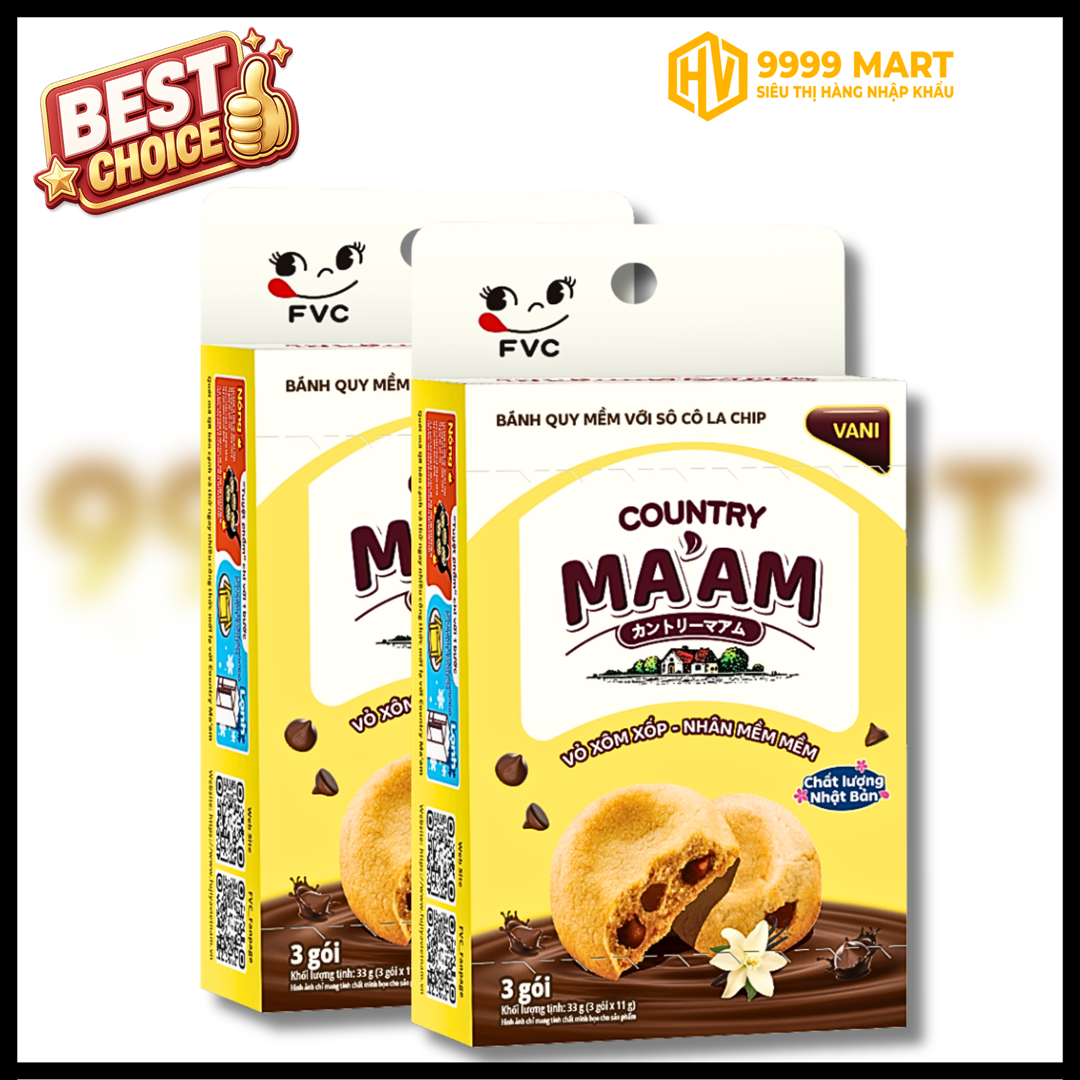  Bánh Quy Mềm Vani Chip Country Ma'am 110g 