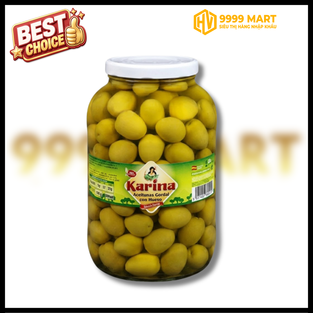  Trái Olive Nữ Hoàng Queen Olives 845g - Tây Ban Nha 