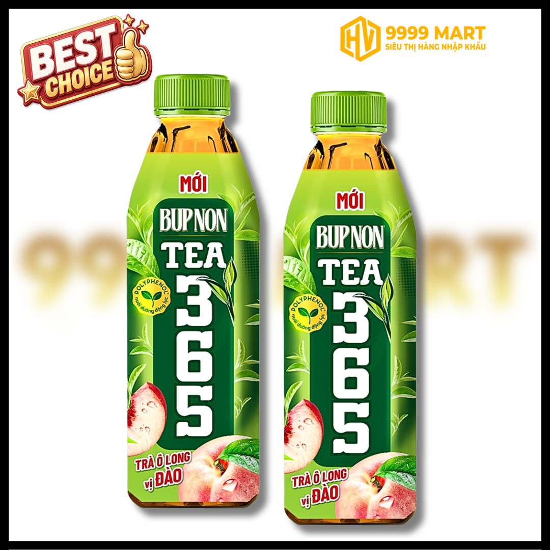  Trà Olong Bupnon Vị Đào 365 Chai 500ml 