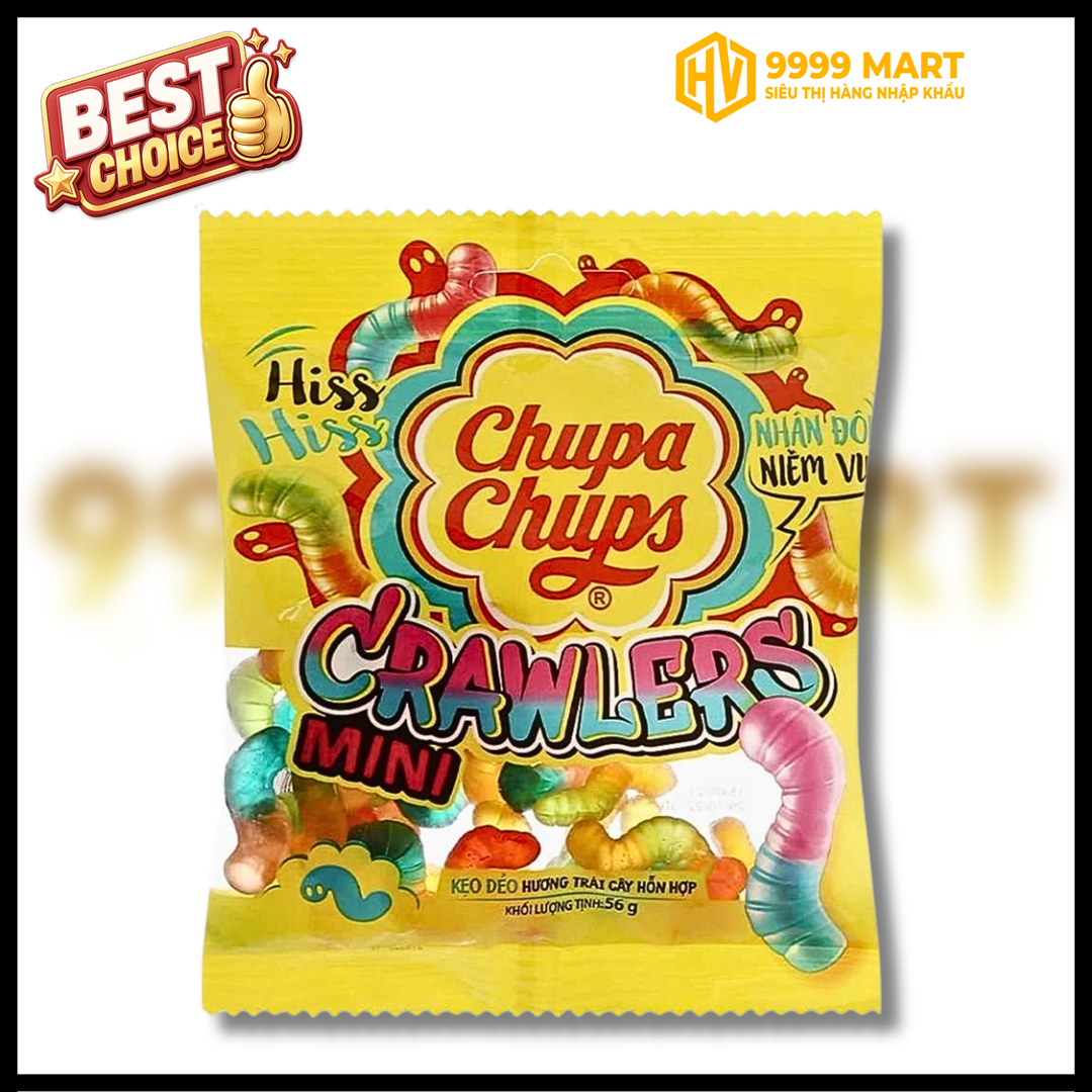  Kẹo Dẻo Chupa Chups Crawlers Mini 24g 