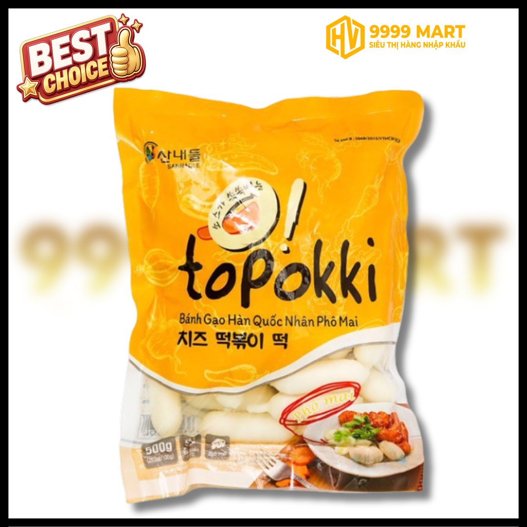  Bánh Gạo Phô Mai Topokky Hàn Quốc 500g 