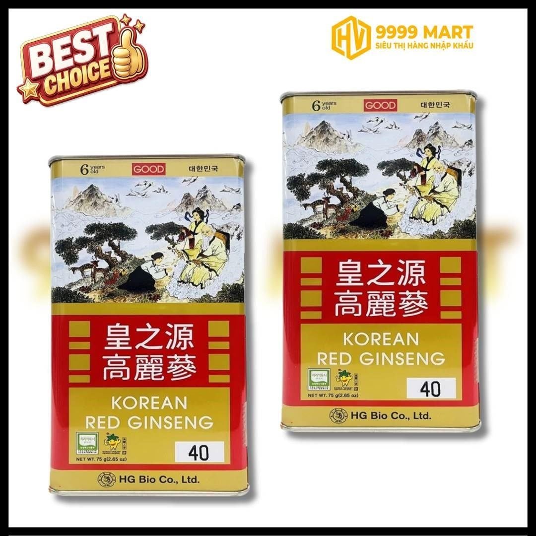  Hồng Sâm Củ Khô Hg.Bio 75g - Hàn Quốc 