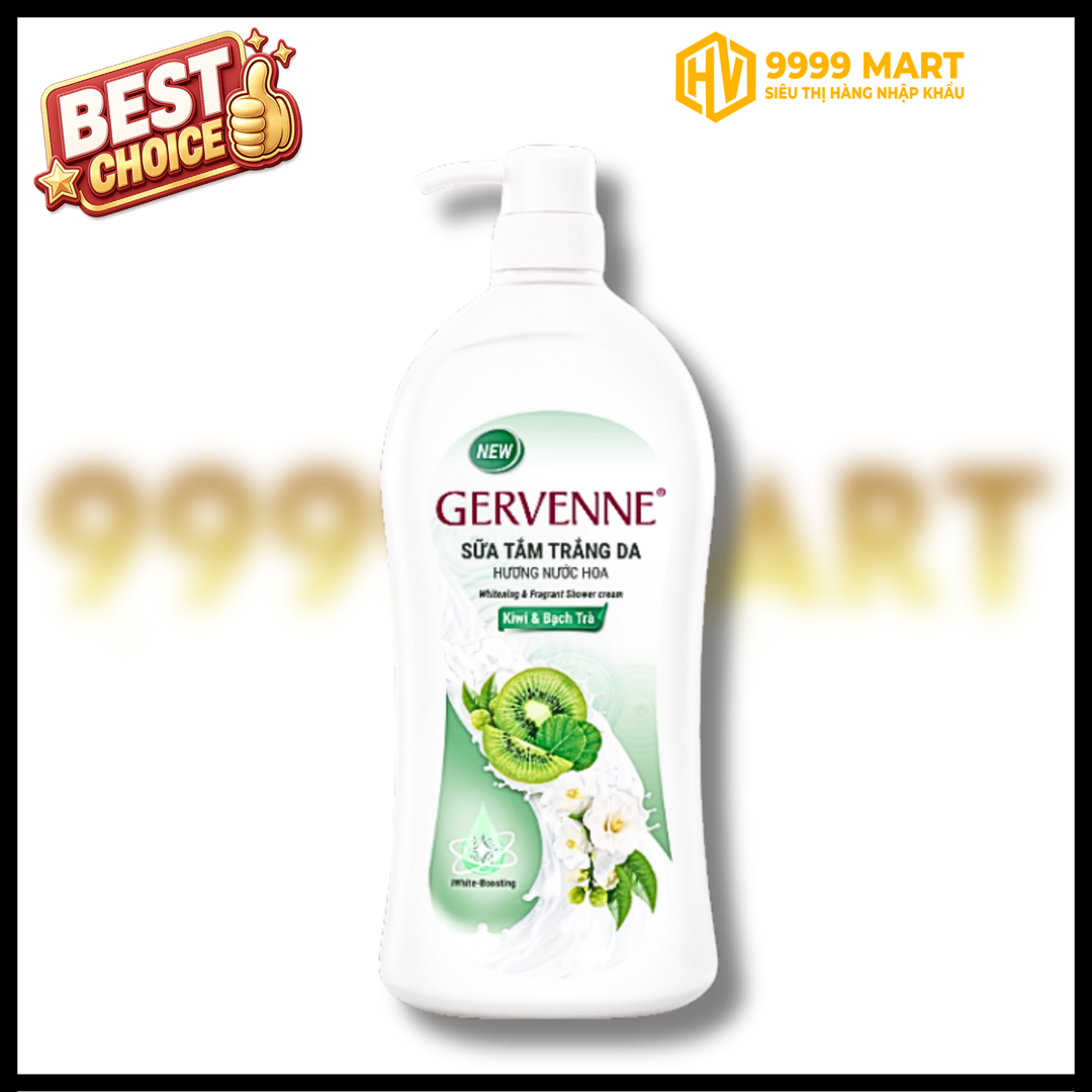  Gervenne Sữa Tắm Kiwi & Bạch Trà 900g 