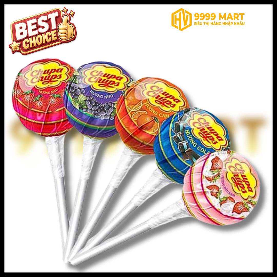  Kẹo Mút Chupa Chups Nhiều Vị 9.3g 