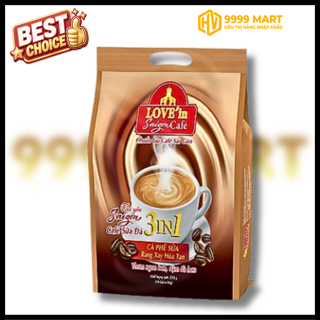  Cà Phê Sữa Đá 3in1 Love'in SaigonCafe 18 Góix18g Việt Nam 