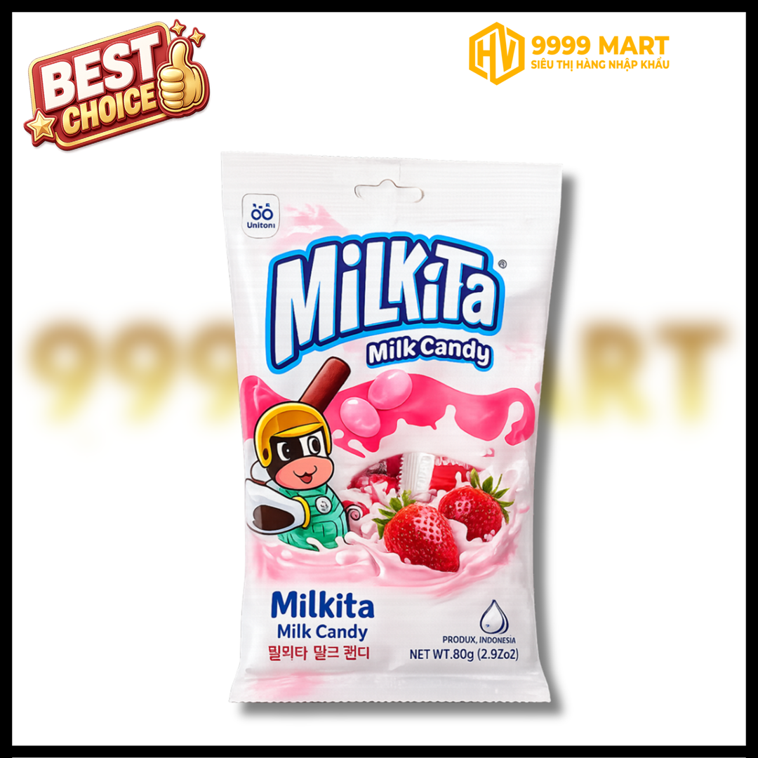  Kẹo Milkita Strawberry Milk Candy 75g 
