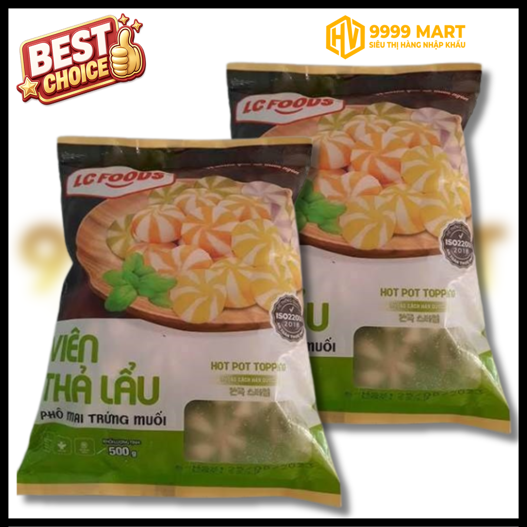  Viên Thả Lẩu Hỗn Hợp (Màu Xanh) LC Foods 500g - Việt Nam 