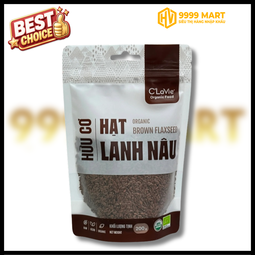  Hạt Lanh Nâu Hữu Cơ C'LaVie 200g 