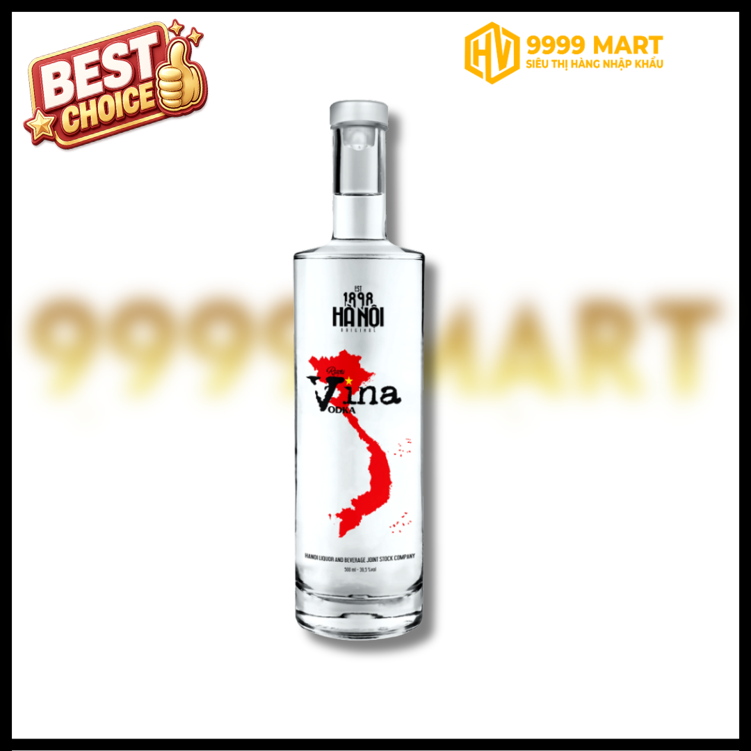  Hộp Quà Rượu Vodka Vina 500ml 39.5% 