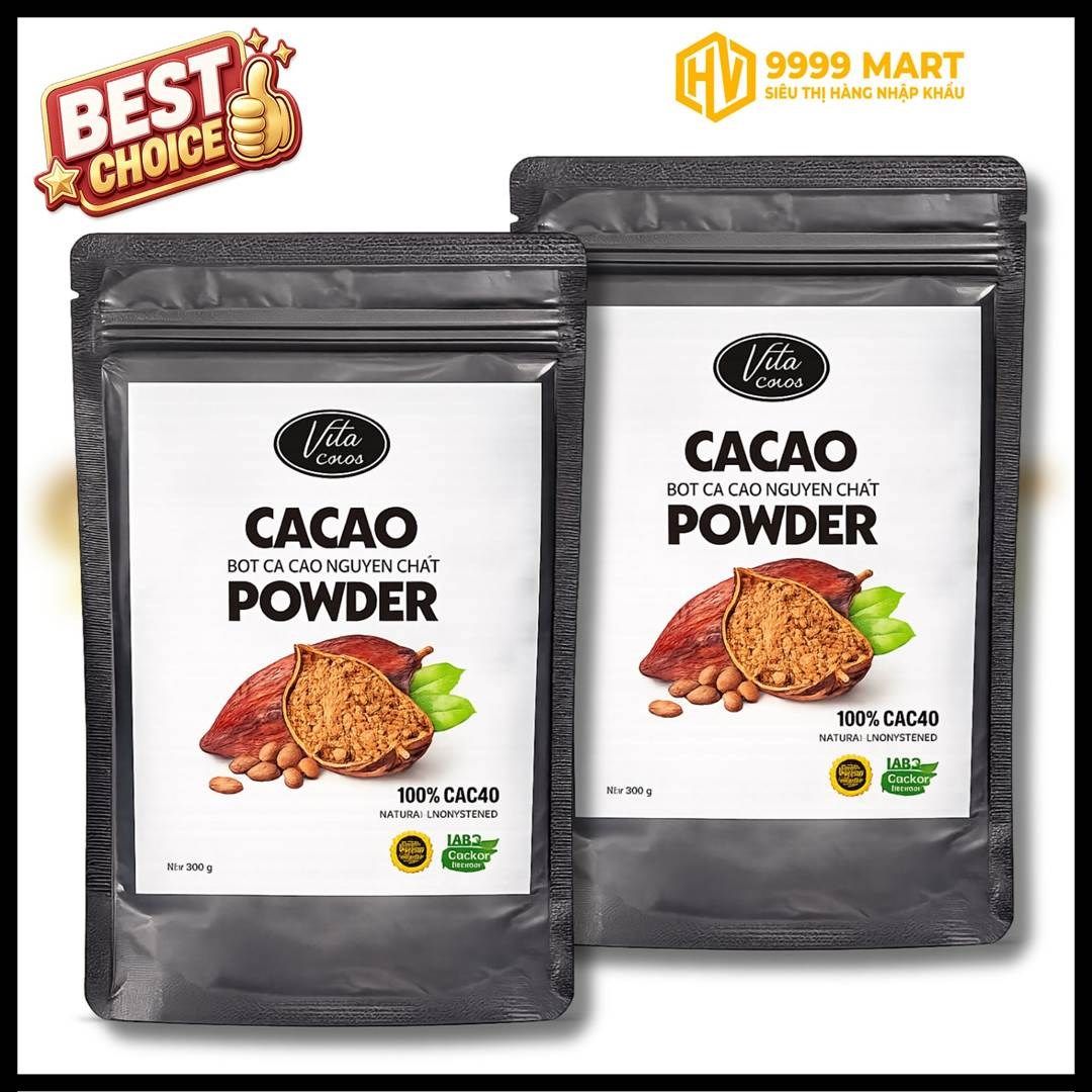  Bột Cacao Nguyên Chất Cao Cấp Vita Cacao 250g 