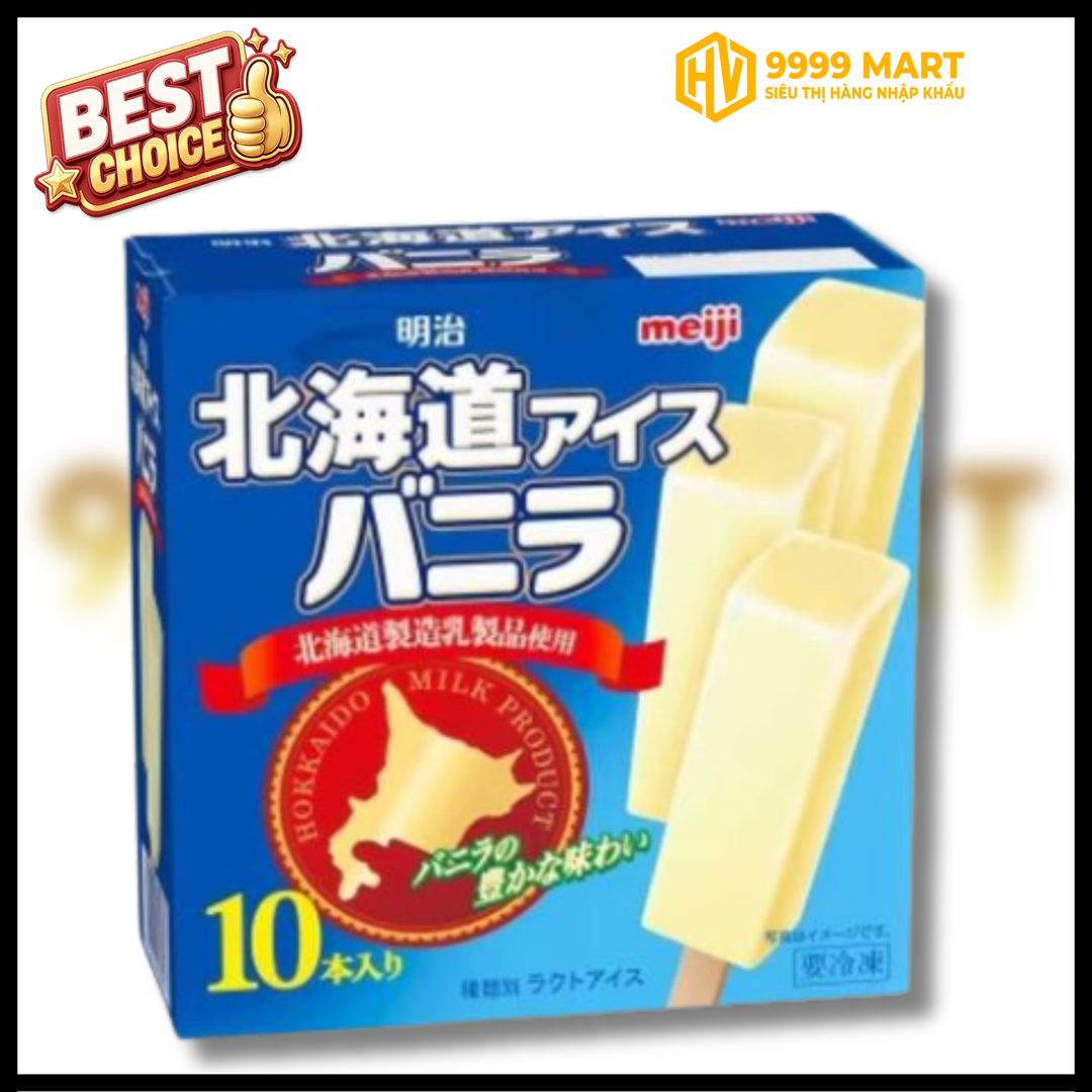  Kem Cây Meji Vani Hokkaido 10 Cây X 43ml - Nhật 