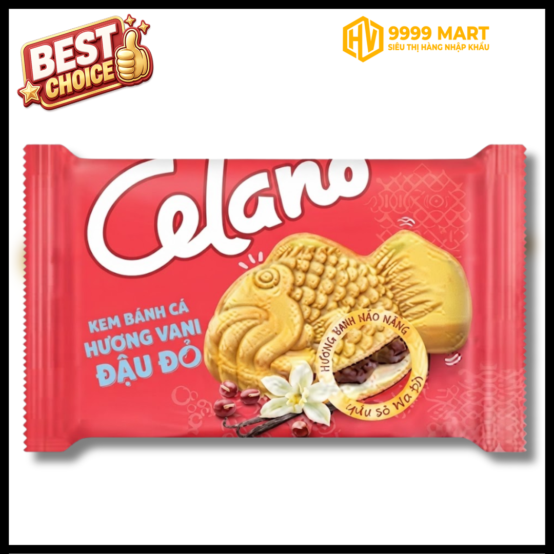  Kem Celano Bánh Cá Hương Vani Đậu Đỏ 
