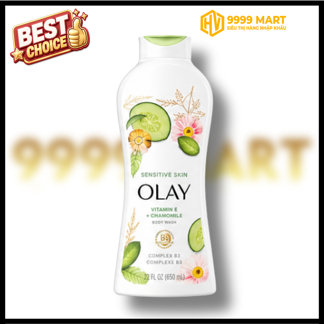 Sữa Tắm Dưỡng Ẩm Olay White Tea & Cucumber 700ml - Mỹ 