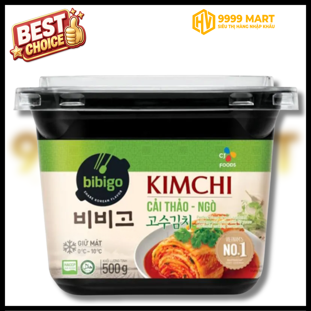  Kim Chi Cải Thảo - Ngò Bibigo Hộp 500g 