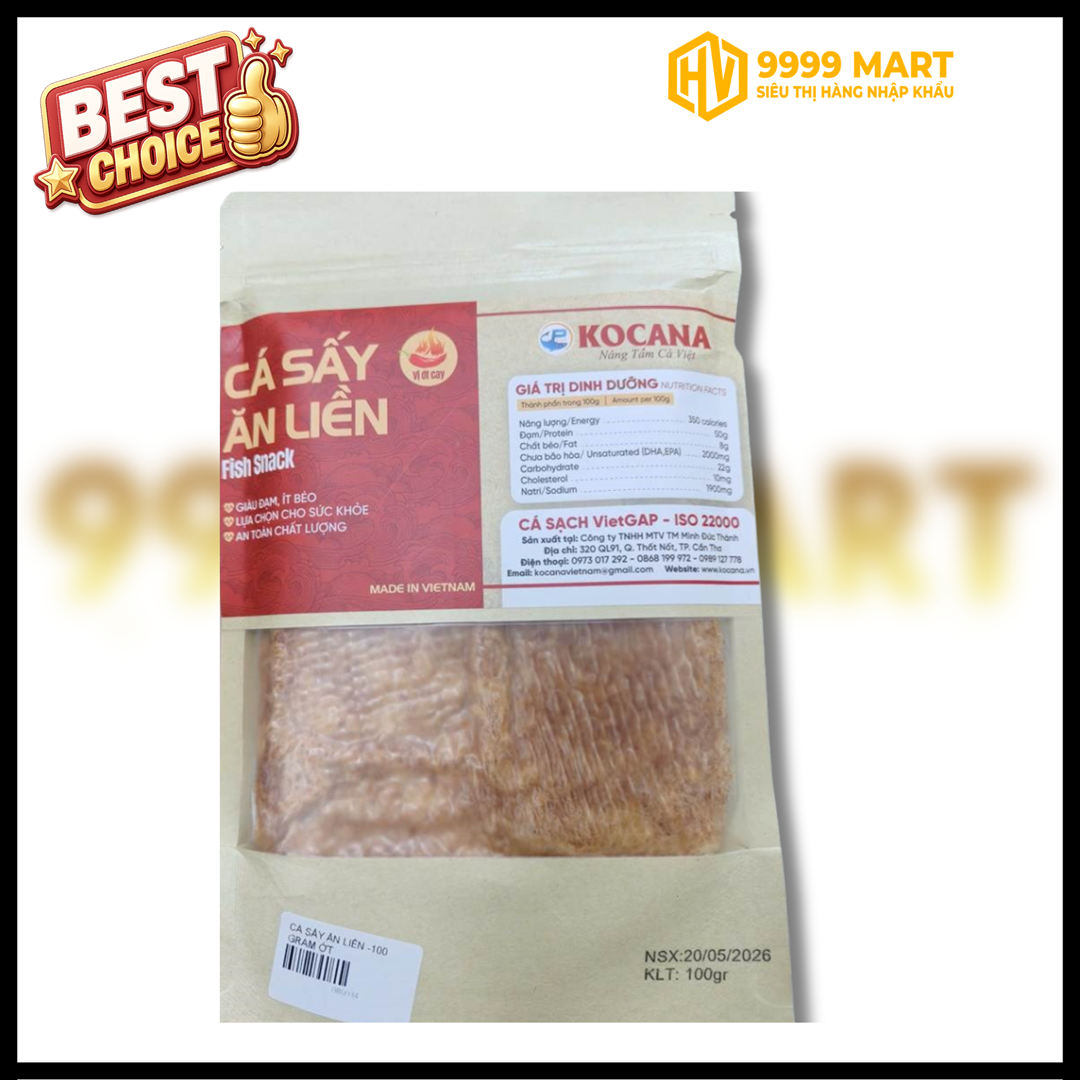  Cá Sấy Ăn Liền -25 Gram Ớt 