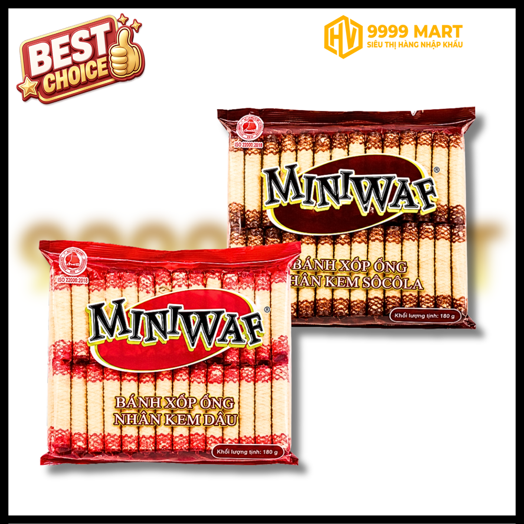  Bánh Mini Waf 300g (Socola /Khoai Môn/cốm) 