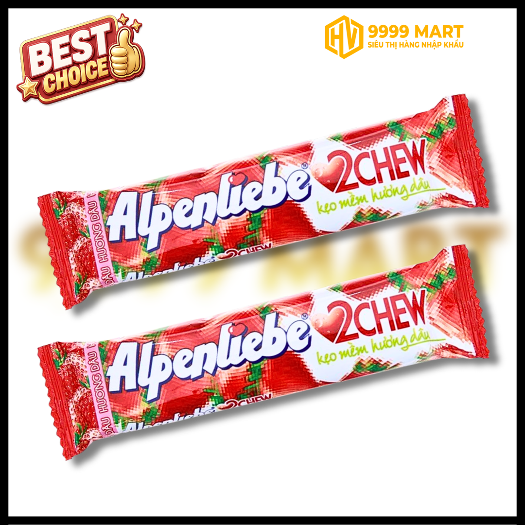  Kẹo Mềm Alp 2 Chew Dâu 24.5g 