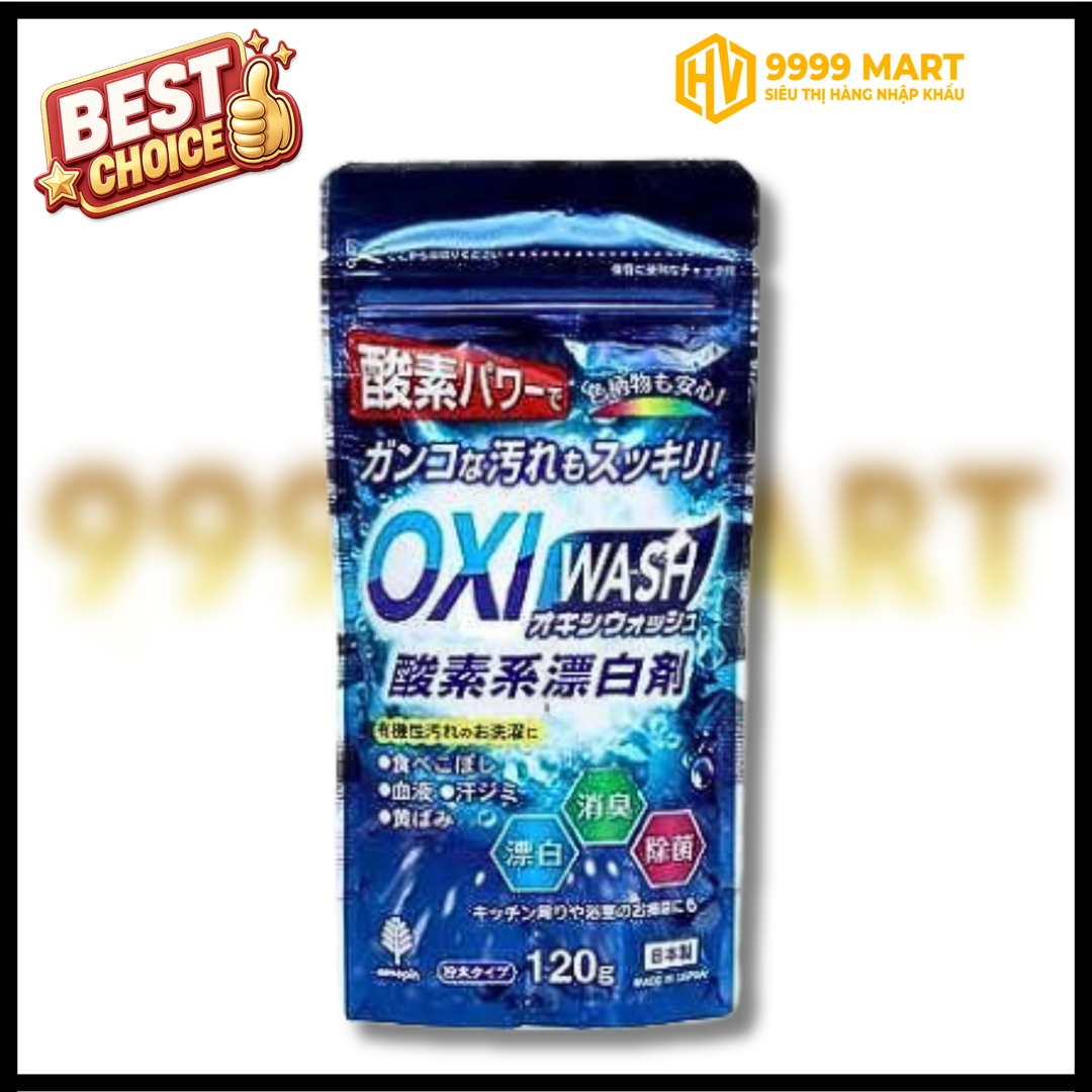  Bột Tẩy Rửa Đa Năng Siêu Mạnh Oxi Wash (Gói 120g) 