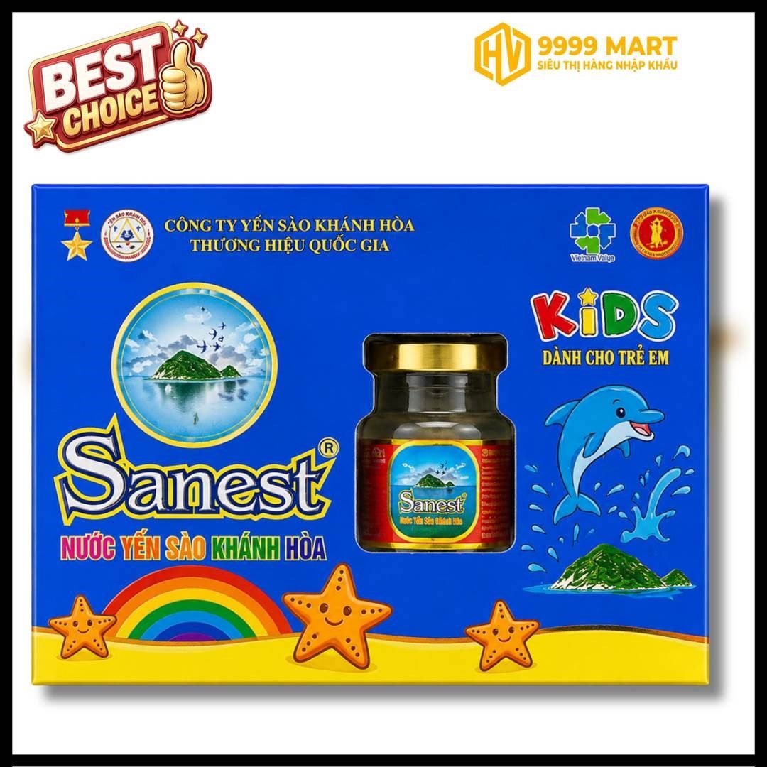  Nước Yến Sào Khánh Hòa Sanest Kids Dành Cho Trẻ Em 