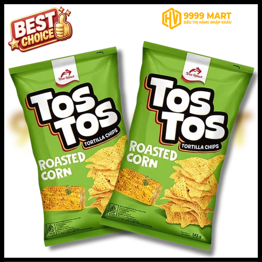  Snack Tos Tos Vị Bắp Nướng 145g 