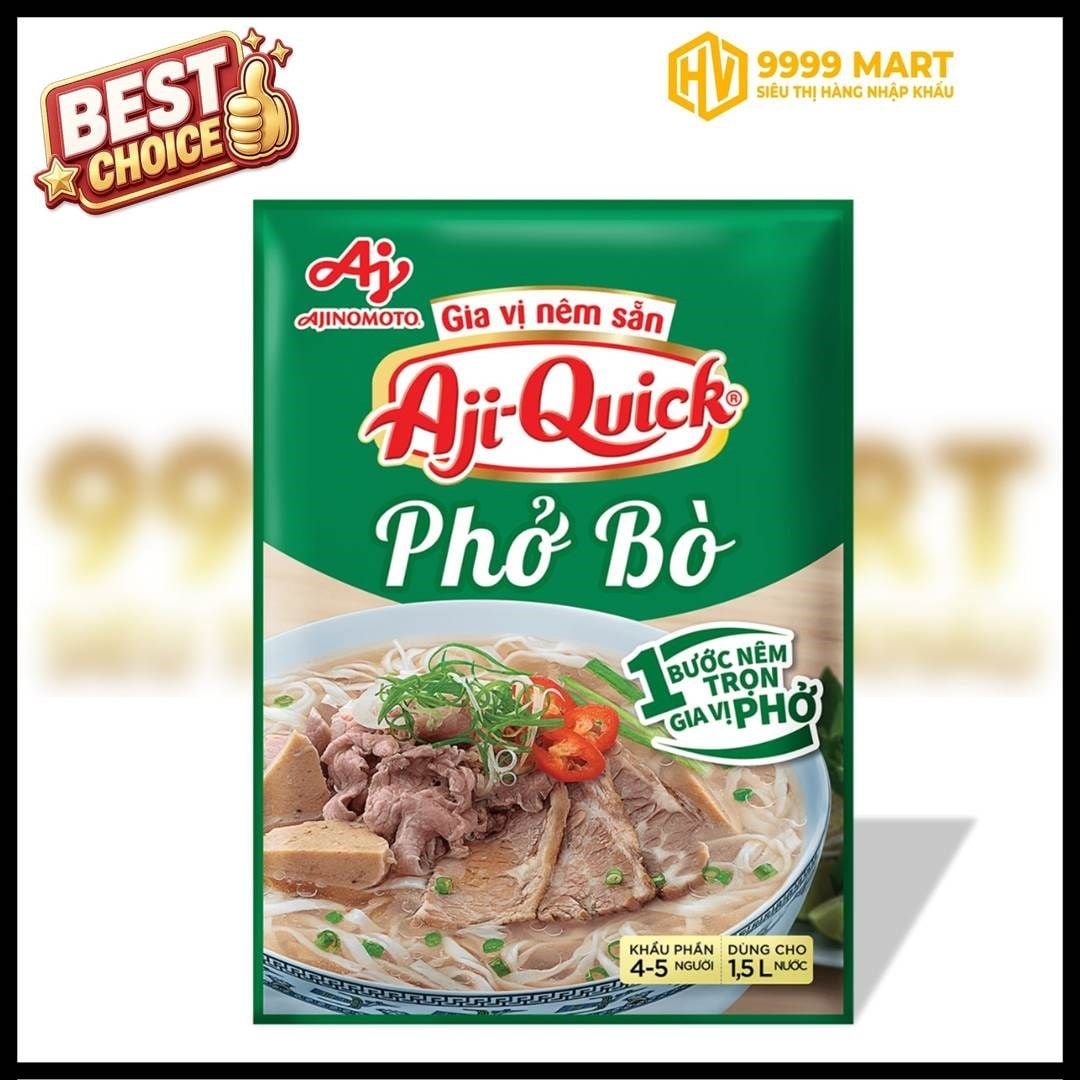  Gia Vị Nêm Sẵn Nấu Phở Bò Aji-Quick 57g 