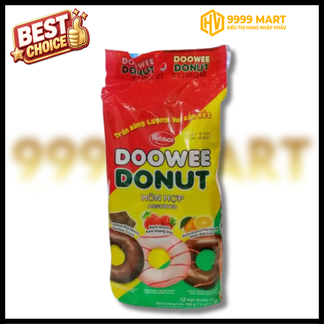  Bánh Donut Vị Hỗn Hợp Ii 348g 