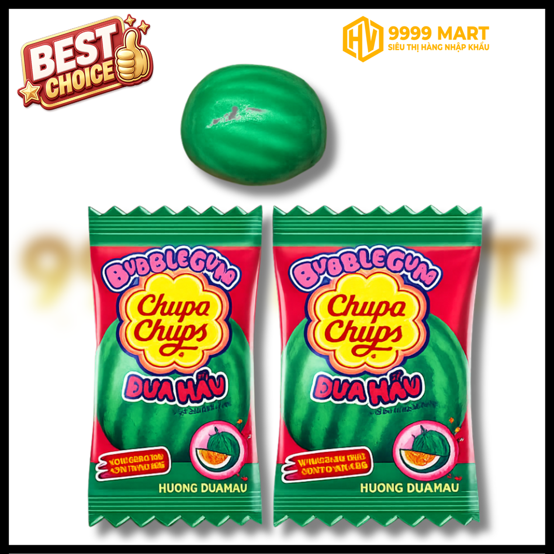  Kẹo Cao Su Thổi Chupa Chup Bb Dưa Hấu 4.5g 
