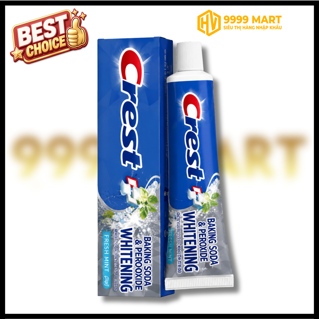  Kem Đánh Răng Crest Backing Soda 153g - Mỹ 
