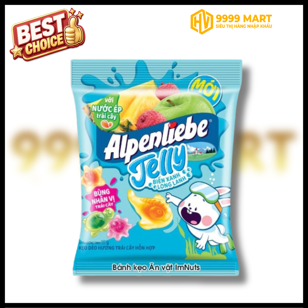  Kẹp Dẻo Alpenliebe Jelly Biển Xanh 24g 