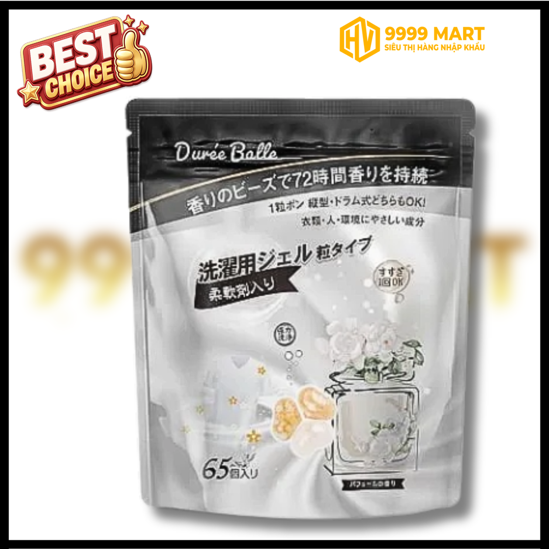  Viên Giặt Xả Duree Balle Hương Nước Hoa Túi 30 Viên - Nhật Bản 