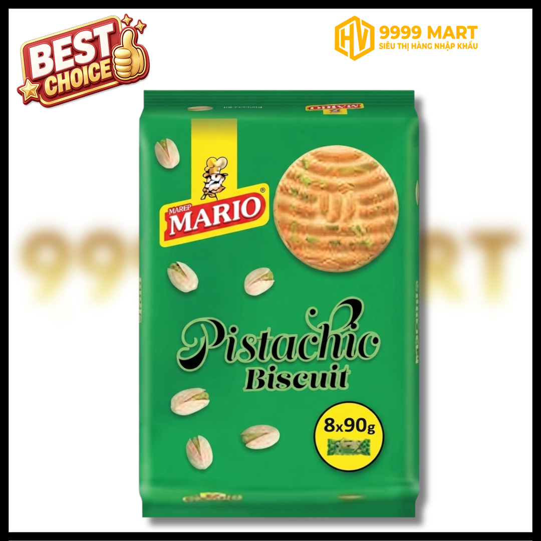  Bánh Quy Vị Hạt Dẻ Cười TRDP Mario 720g - Ấn Độ 