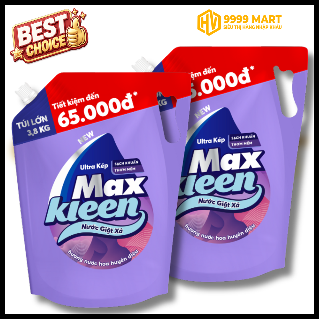  Nước Giặt Huyền Diệu Maxkleen - 3.8kg 