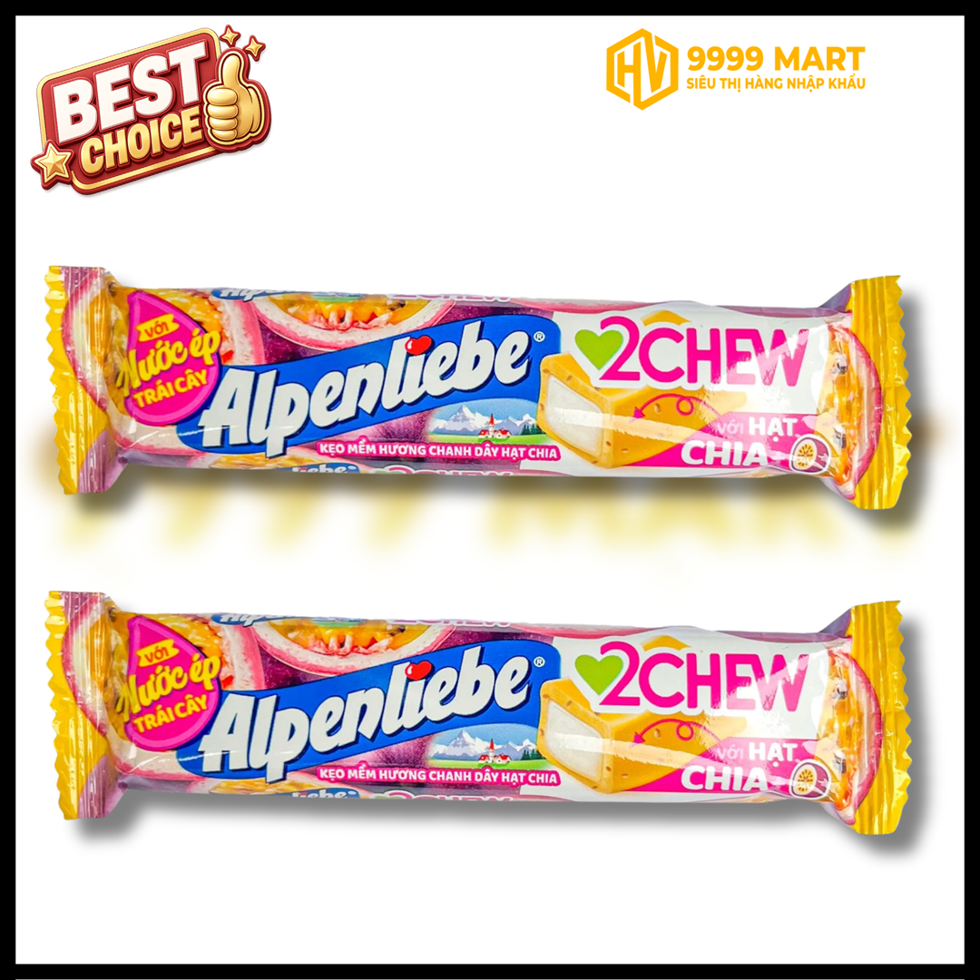  Kẹo Mềm Alp 2 Chew Chanh Dây 24.5g 