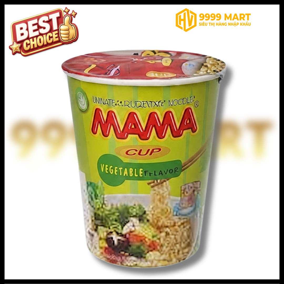  Mì Ly Mama Vị Chay Rau Củ 60gr - Thái Lan 